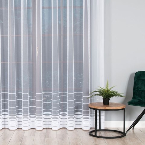 Firanka gotowa żakardowa NELA 250x500 cm kolor biały Firanka gotowa żakardowa NELA 250x500 cm kolor biały