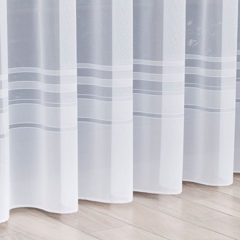 Firanka gotowa żakardowa ZOJA 250x400 cm kolor biały Firanka gotowa żakardowa ZOJA 250x400 cm kolor biały