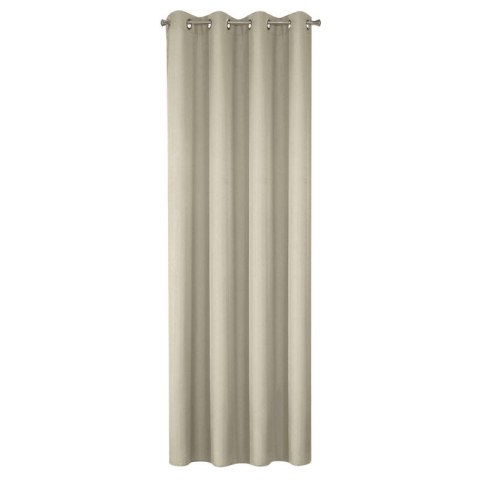 Zasłona z jednobarwnej, gładkiej tkaniny ADORE 140x250 cm kolor kremowy