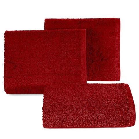 Ręcznik frotte GŁADKI2 50x90 cm kolor bordowy Ręcznik frotte GŁADKI2 50x90 cm kolor bordowy