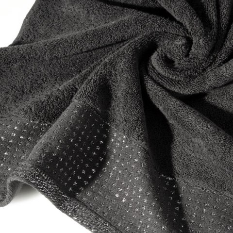 Ręcznik frotte LUNA 70x140 cm kolor czarny Ręcznik frotte LUNA 70x140 cm kolor czarny