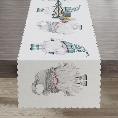 GNOM Bieżnik wodoodporny, 38x160cm, kolor 003 niebiesko-szary PBN009/KSP/C03/038160/1 GNOM Bieżnik wodoodporny, 38x160cm, kolor 003 niebiesko-szary PBN009/KSP/C03/038160/1