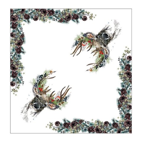 JELEŃ BOHO Serweta wodoodporna, 79x79cm, kolor 001 wielobarwny PBN012/KSP/C01/079079/1 JELEŃ BOHO Serweta wodoodporna, 79x79cm, kolor 001 wielobarwny PBN012/KSP/C01/079079/1