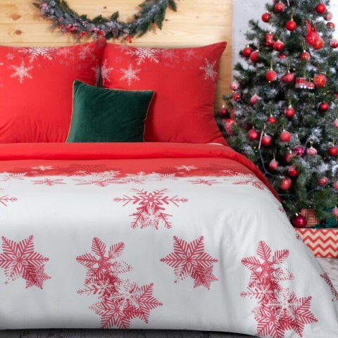 Komplet pościeli bawełnianej SANTA 140x200 cm kolor biały Komplet pościeli bawełnianej SANTA 140x200 cm kolor biały