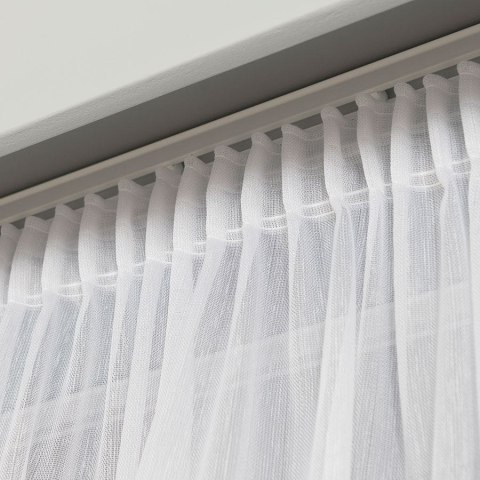 Firanka fantazyjna z ołowianką 318461 wysokość 300 cm kolor biały z błyszczącą nitką Firanka fantazyjna z ołowianką 318461 wysokość 300 cm kolor biały z błyszczącą nitką