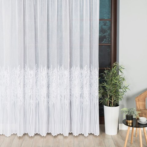 Firanka żakardowa 057640 wysokość 250 cm kolor biały