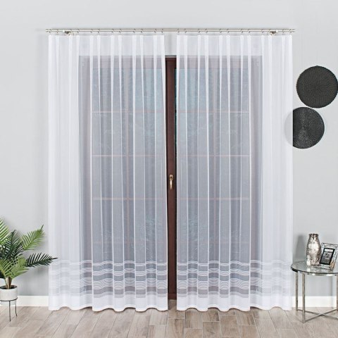 Firanka gotowa żakardowa MILKA 250x200 cm kolor biały Firanka gotowa żakardowa MILKA 250x200 cm kolor biały
