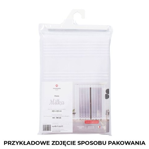 Firanka gotowa żakardowa MILKA 250x200 cm kolor biały Firanka gotowa żakardowa MILKA 250x200 cm kolor biały