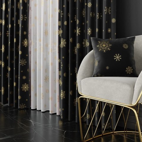 ŚNIEŻKI Tkanina dekoracyjna wodoodporna VELVET, szerokość 145cm, kolor 111 czarny ze złotym zdobieniem TBN001/TDP/111/145000/1 ŚNIEŻKI Tkanina dekoracyjna wodoodporna VELVET, szerokość 145cm, kolor 111 czarny ze złotym zdobieniem TBN001/TDP/111/145000/1