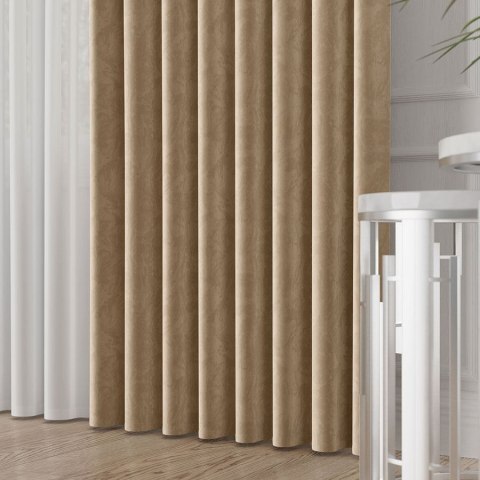 Tkanina dekoracyjna VELVET wysokość 280 cm kolor ciepły beżowy Tkanina dekoracyjna VELVET wysokość 280 cm kolor ciepły beżowy