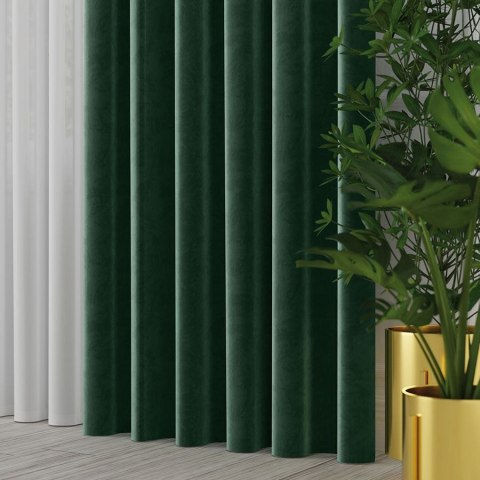 Tkanina dekoracyjna VELVET wysokość 280 cm kolor ciemny zielony Tkanina dekoracyjna VELVET wysokość 280 cm kolor ciemny zielony