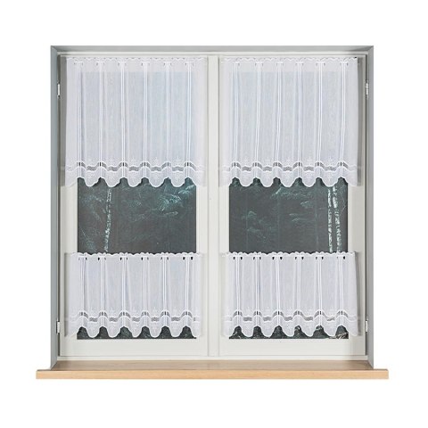 Zazdrostka haftowana panelowa ze wzorem na samym dole, wysokość 60cm, kolor 001 biały 044716/000/001/000060/1 Zazdrostka haftowana panelowa ze wzorem na samym dole, wysokość 60cm, kolor 001 biały 044716/000/001/000060/1