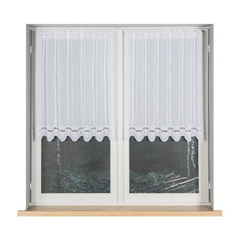 Zazdrostka haftowana panelowa ze wzorem na samym dole, wysokość 90cm, kolor 001 biały 044716/000/001/000090/1 Zazdrostka haftowana panelowa ze wzorem na samym dole, wysokość 90cm, kolor 001 biały 044716/000/001/000090/1