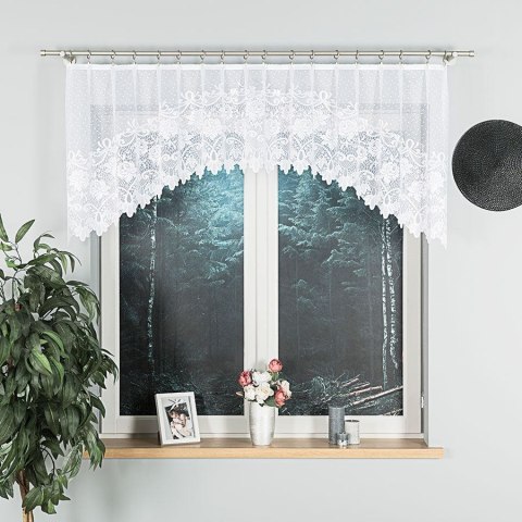 Firanka gotowa żakardowa DEMETRIA 80x250 cm kolor biały Firanka gotowa żakardowa DEMETRIA 80x250 cm kolor biały