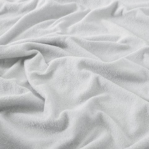 Prześcieradło frotte z gumką 140x200 cm kolor jasny szary Prześcieradło frotte z gumką 140x200 cm kolor jasny szary