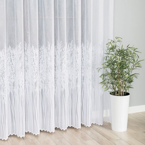 Firanka żakardowa 057640 wysokość 320 cm kolor biały