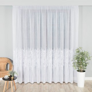 Firanka żakardowa 057640 wysokość 320 cm kolor biały