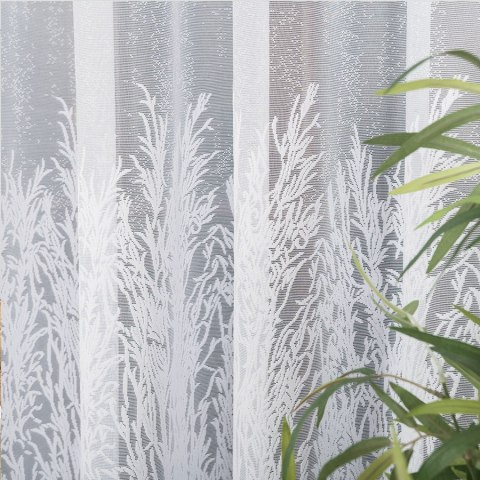 Firanka żakardowa 057640 wysokość 320 cm kolor biały