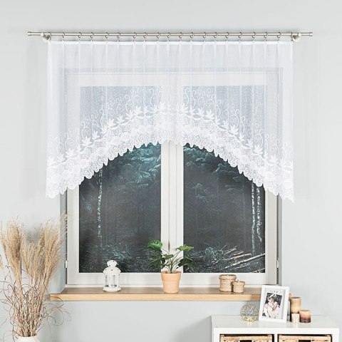 Firanka gotowa żakardowa JOWITA 100x250 cm kolor biały Firanka gotowa żakardowa JOWITA 100x250 cm kolor biały