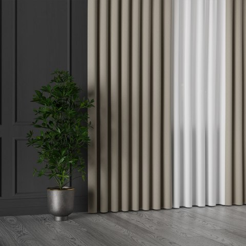 Tkanina dekoracyjna LIMA wysokość 300 cm kolor nude Tkanina dekoracyjna LIMA wysokość 300 cm kolor nude