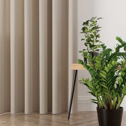 Tkanina dekoracyjna wodoodporna LOTUS wysokość 300 cm kolor beżowy