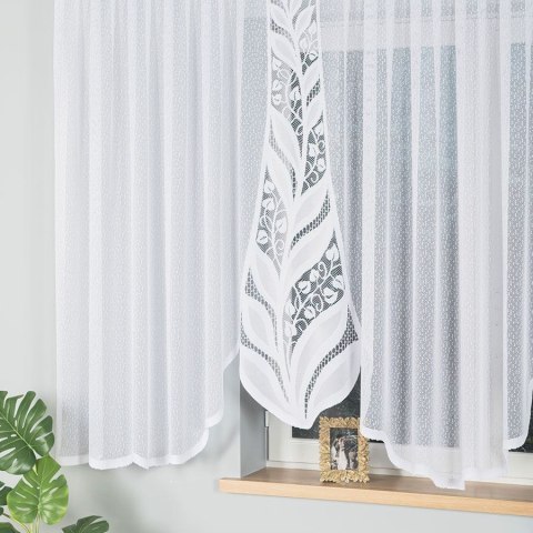 Firanka gotowa żakardowa MELANIA 160x500 cm kolor biały Firanka gotowa żakardowa MELANIA 160x500 cm kolor biały