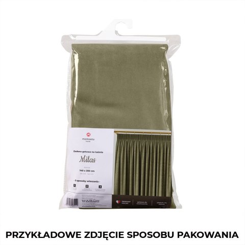 Zasłona gotowa na taśmie MILAS 140x250 cm kolor chłodny szary Zasłona gotowa na taśmie MILAS 140x250 cm kolor chłodny szary