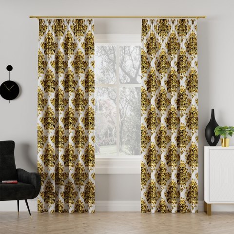 ORIENTANA Tkanina dekoracyjna BLACKOUT, 145cm, kolor 001 biało-złoty D00117/BLC/001/145000/1 ORIENTANA Tkanina dekoracyjna BLACKOUT, 145cm, kolor 001 biało-złoty D00117/BLC/001/145000/1