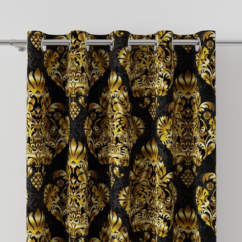 ORIENTANA Tkanina dekoracyjna BLACKOUT, 145cm, kolor 001 czarno-złoty D00117/BLC/002/145000/1 ORIENTANA Tkanina dekoracyjna BLACKOUT, 145cm, kolor 001 czarno-złoty D00117/BLC/002/145000/1