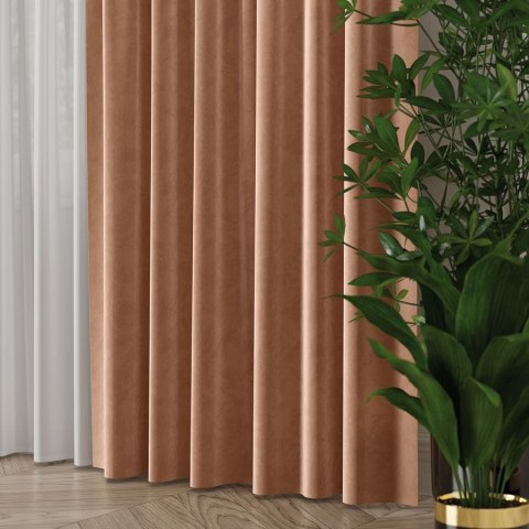 Tkanina dekoracyjna VELVET wysokość 300 cm kolor ciemny beżowy Tkanina dekoracyjna VELVET wysokość 300 cm kolor ciemny beżowy