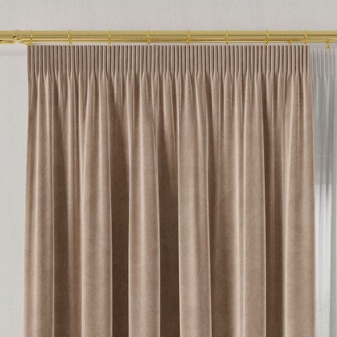 Tkanina dekoracyjna VELVET wysokość 300 cm kolor kawa z mlekiem Tkanina dekoracyjna VELVET wysokość 300 cm kolor kawa z mlekiem