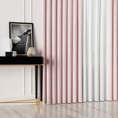 Tkanina dekoracyjna VELVET wysokość 300 cm kolor pudrowy różowy Tkanina dekoracyjna VELVET wysokość 300 cm kolor pudrowy różowy