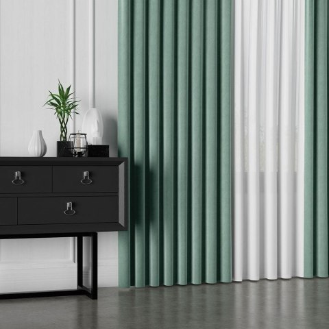 Tkanina dekoracyjna VELVET wysokość 300 cm kolor szałwiowy Tkanina dekoracyjna VELVET wysokość 300 cm kolor szałwiowy