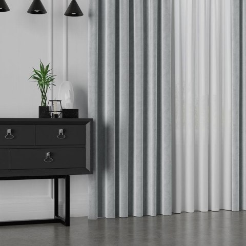 Tkanina dekoracyjna VELVET wysokość 300 cm kolor jasny szary Tkanina dekoracyjna VELVET wysokość 300 cm kolor jasny szary