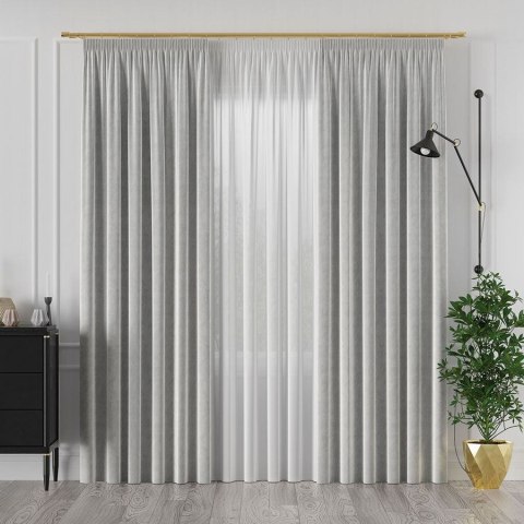 Tkanina dekoracyjna VELVET wysokość 300 cm kolor jasny szary Tkanina dekoracyjna VELVET wysokość 300 cm kolor jasny szary