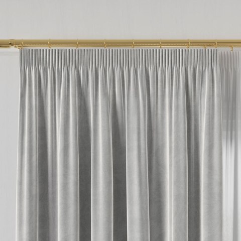 Tkanina dekoracyjna VELVET wysokość 300 cm kolor jasny szary Tkanina dekoracyjna VELVET wysokość 300 cm kolor jasny szary