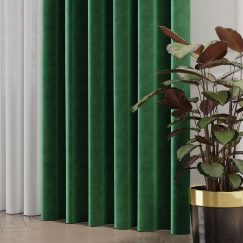 Tkanina dekoracyjna VELVET wysokość 300 cm kolor szmaragdowy Tkanina dekoracyjna VELVET wysokość 300 cm kolor szmaragdowy