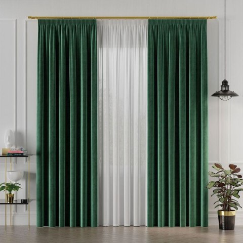 Tkanina dekoracyjna VELVET wysokość 300 cm kolor butelkowy zielony Tkanina dekoracyjna VELVET wysokość 300 cm kolor butelkowy zielony