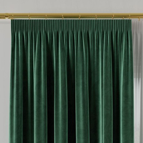 Tkanina dekoracyjna VELVET wysokość 300 cm kolor butelkowy zielony Tkanina dekoracyjna VELVET wysokość 300 cm kolor butelkowy zielony