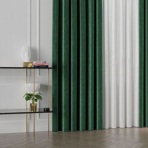 Tkanina dekoracyjna VELVET wysokość 300 cm kolor butelkowy zielony Tkanina dekoracyjna VELVET wysokość 300 cm kolor butelkowy zielony