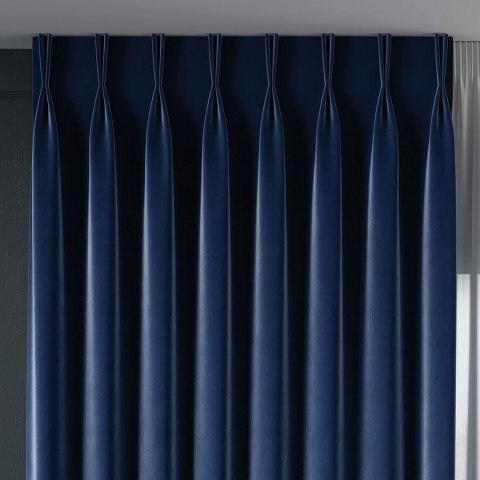 Tkanina dekoracyjna VELVET wysokość 300 cm kolor granatowy Tkanina dekoracyjna VELVET wysokość 300 cm kolor granatowy