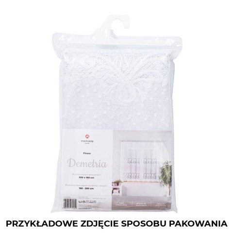 Firanka gotowa żakardowa DEMETRIA 250x200 cm kolor biały Firanka gotowa żakardowa DEMETRIA 250x200 cm kolor biały