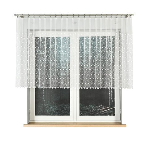 Firanka haftowana 908958 wysokość 100 cm kolor biały Firanka haftowana 908958 wysokość 100 cm kolor biały