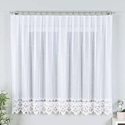 Firanka żakardowa na metry 018989 wysokość 170 cm kolor biały