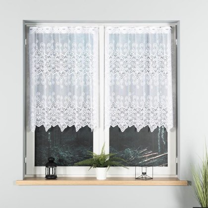 Firanka żakardowa na metry 018495 wysokość 100 cm kolor biały
