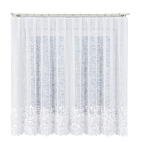 Firanka żakardowa 023391 wysokość 180 cm kolor biały