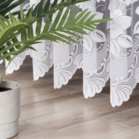 Firanka żakardowa 018041 wysokość 200 cm kolor biały