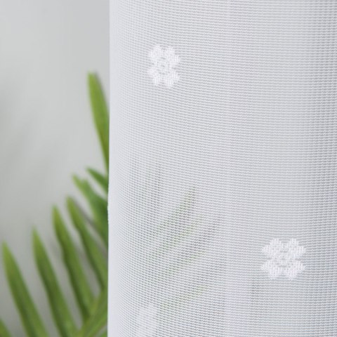 Firanka żakardowa 023401 wysokość 230 cm kolor biały