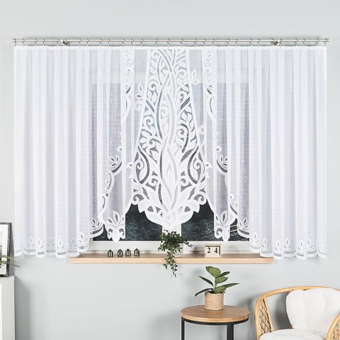 Firanka gotowa żakardowa POLA 160x500 cm kolor biały Firanka gotowa żakardowa POLA 160x500 cm kolor biały