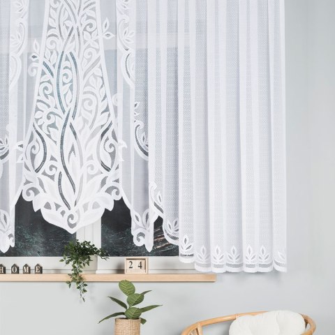 Firanka gotowa żakardowa POLA 160x500 cm kolor biały Firanka gotowa żakardowa POLA 160x500 cm kolor biały